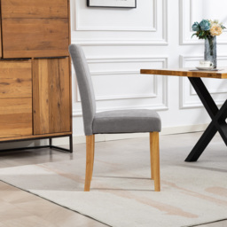 Artemis Home Almont Set of 2 Grey High Back Dining Chairs - Wilko - thumbnail 6