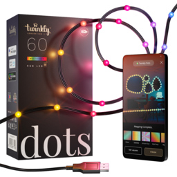 Twinkly Dots 60 RGB LED Smart Black Cable String Light 3m - Size: 6.5 x 10.5 x 18.5cm - Wilko - thumbnail 3