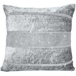 Intimates Topaz Diamante Silver Filled Cushion 43 x 43cm 2 Pack - Wilko