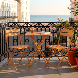 Artemis Home Colourways 2 Seater Orange Vibrant Folding Bistro Set - Wilko