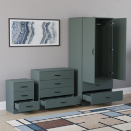 VIDA DESIGNS Riano Green 3 Piece Bedroom Furniture Set - Jasper Green - Wilko - thumbnail 5