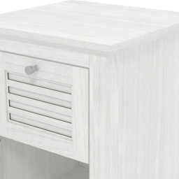 GFW Salcombe Single Drawer White Oak Lamp Table - Size: 59.05 x 39.9 x 39.5cm - Wilko - thumbnail 6