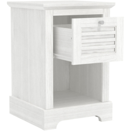GFW Salcombe Single Drawer White Oak Lamp Table - Size: 59.05 x 39.9 x 39.5cm - Wilko - thumbnail 5