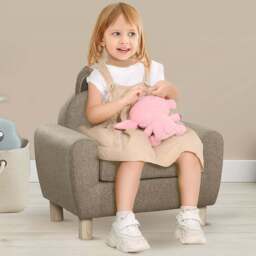 Tommy Toys Brown Kids Armchair with Ear Modeling - Wilko