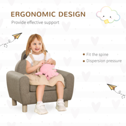 Tommy Toys Brown Kids Armchair with Ear Modeling - Wilko - thumbnail 7