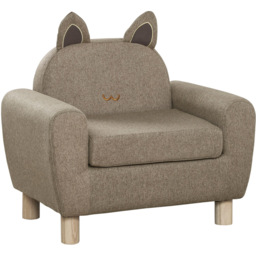 Tommy Toys Brown Kids Armchair with Ear Modeling - Wilko - thumbnail 3