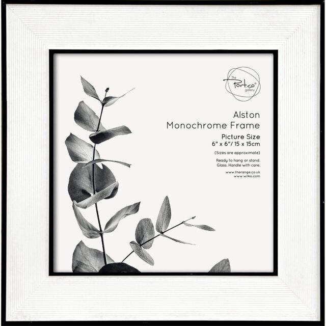 The Port. Co Gallery Alston Monochrome Photo Frame 6 x 6 inch - Wilko - image 1