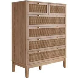 Bordeaux 6 Drawer Oak Chest of Drawers - Brown - LPD Home - Wilko - thumbnail 3