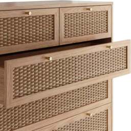 Bordeaux 6 Drawer Oak Chest of Drawers - Brown - LPD Home - Wilko - thumbnail 5