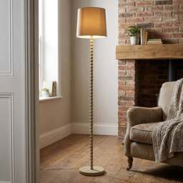 Marah Beige Floor Lamp - Orange - Wilko - thumbnail 5