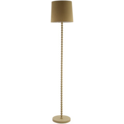 Marah Beige Floor Lamp - Orange - Wilko - thumbnail 1