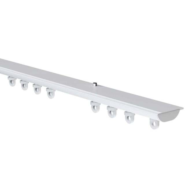 New Edge Blinds 360cm Hidden Ceiling Fix Aluminium White Curtain Hanging Track - Size: 105cm - Wilko - image 1