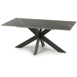 wilko Palermo Grey Marble Ceramic Coffee Table - Size: 245 x 110 x 60cm - Shankar - thumbnail 3