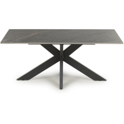 wilko Palermo Grey Marble Ceramic Coffee Table - Size: 245 x 110 x 60cm - Shankar - thumbnail 4