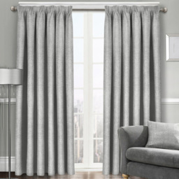 Velosso Westwood Silver Tape Top Curtains 117 x 137cm - Size: W 117 x D 137cm - Wilko