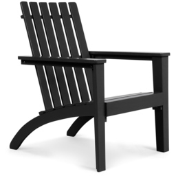 Costway Black Acacia Wood Adirondack Garden Chair - Size: 1 Seater - Wilko - thumbnail 3