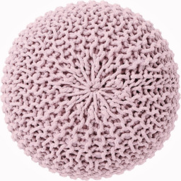 Kaikoo Knitted Lilac Knitted Pod Pouffe - Size: 50  x 35  x 50cm - Wilko - thumbnail 4