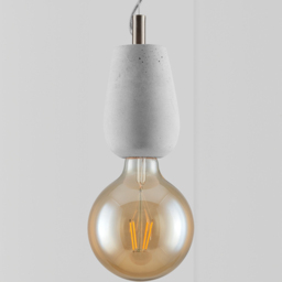 Furniturebox Grace Grey Concrete Pendant Light - Size: 9 x 9 x 100cm - Wilko - thumbnail 4