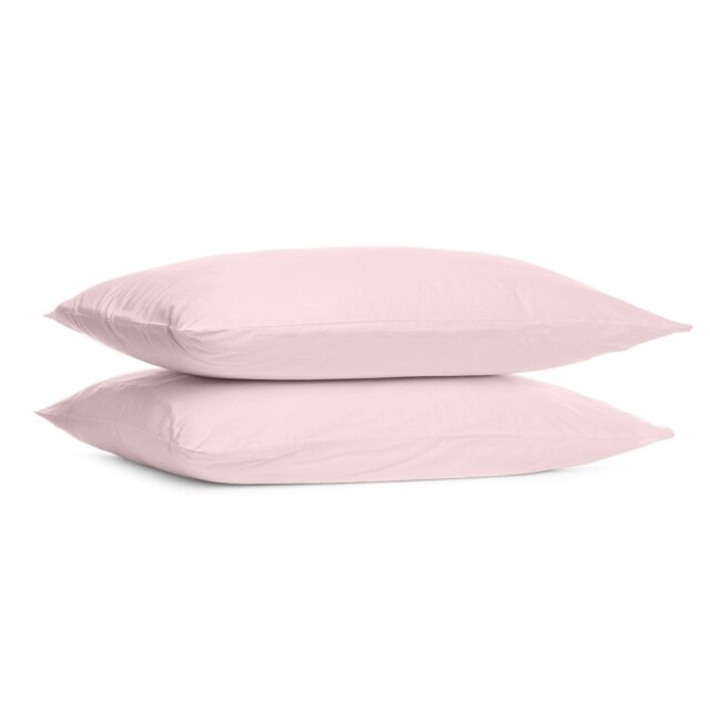 Divante 180 Thread Count Cotton Oxford Pillowcases - Blush - Wilko - image 1