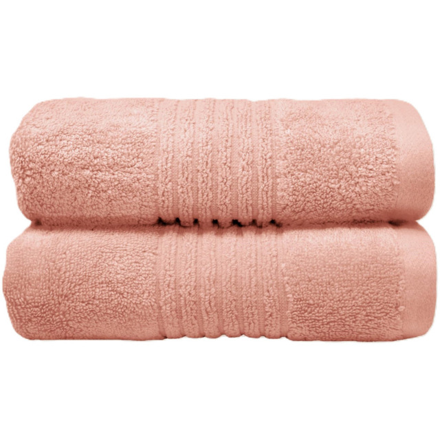 Misona Ultra Soft Bamboo Blush Hand Towel 2 Pack - Size: 50 x 90cm - Pink - Wilko - image 1