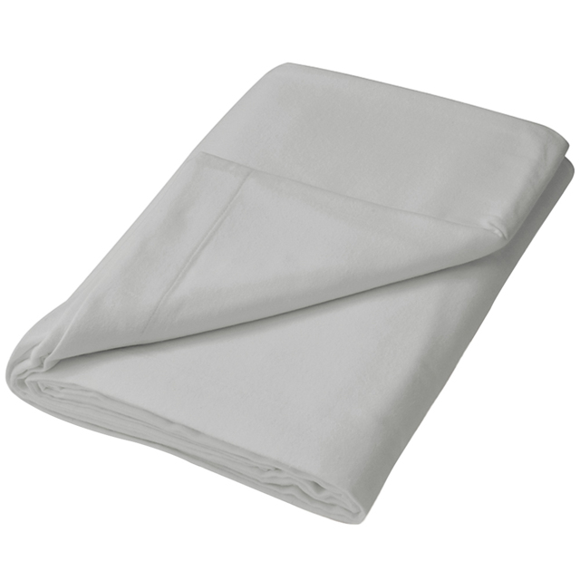 Helena Springfield King Size Silver Brushed Cotton Flat Bed Sheet - Wilko - image 1