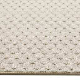 My Mat Ivory Sculptured Honeycomb Washable Rug 80 x 120cm - Cream - Wilko - thumbnail 5