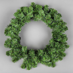 Shatchi LED Alaskan Pine Christmas Wreath Green 55cm - Size: 15 x 12 x 15cm - Wilko - thumbnail 4