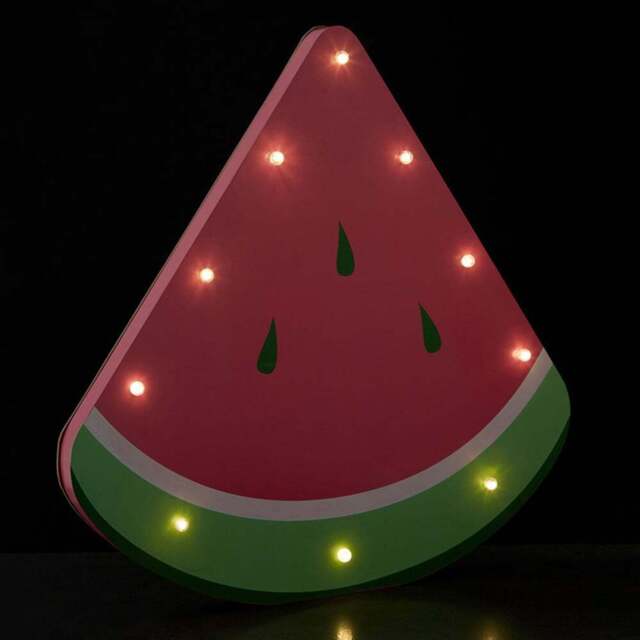 Premier Housewares Watermelon LED Light - Size: 38 x 5 x 39cm - Pink - Wilko - image 1