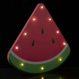 Premier Housewares Watermelon LED Light - Size: 38 x 5 x 39cm - Pink - Wilko