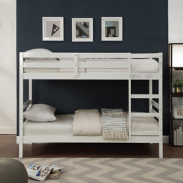 Atlas White Wooden Bunk Bed - Size: Single - Wilko - thumbnail 6