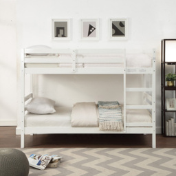 Atlas White Wooden Bunk Bed - Size: Single - Wilko - thumbnail 3