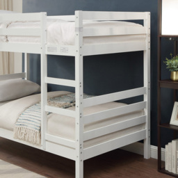 Atlas White Wooden Bunk Bed - Size: Single - Wilko - thumbnail 5
