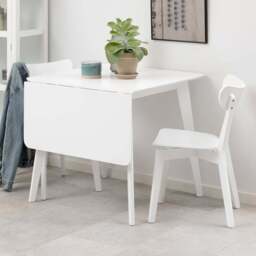 Florence Roxby 2 Extending Seater Square Dining Table White - Size: 2 Seater - Wilko