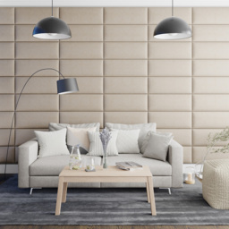 Aspire EasyMount Cream Malham Weave Upholstered Wall Mounted Headboard Panels 4 Pack - Aspire Beds - Wilko - thumbnail 4