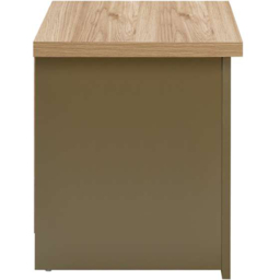 Birlea Highgate 2 Drawer Oak Bedside Table - Green - Wilko - thumbnail 4