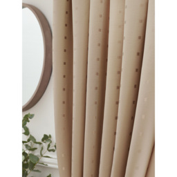 Alan Symonds Madison Latte Ring Top Curtain 229 x 183cm - Size: W 229 x D 183cm - Cream - Wilko - thumbnail 5