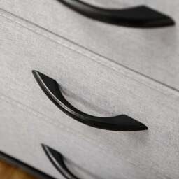 Portland 6 Drawer Grey and Wood Effect Chest of Drawers - Wilko - thumbnail 4