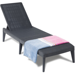 Sirolo Patio Sunlounger - Anthracite - Toomax - Wilko - thumbnail 4