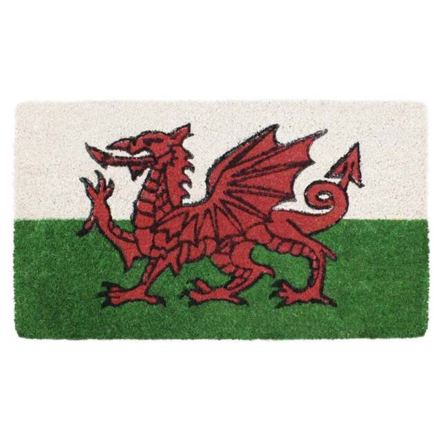 JVL Latex Coir Welsh Dragon Doormat 40 x 70cm - JVL Homewares - Wilko - image 1