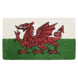 JVL Latex Coir Welsh Dragon Doormat 40 x 70cm - JVL Homewares - Wilko - thumbnail 1