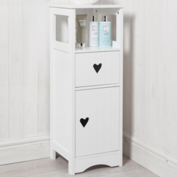 Oxford Single Door Single Drawer White Floor Cabinet - Size: 29 x 79 x 28cm - Wilko