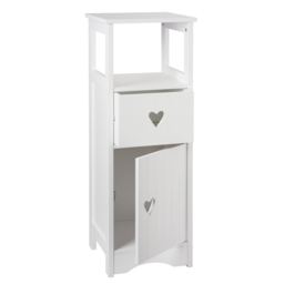 Oxford Single Door Single Drawer White Floor Cabinet - Size: 29 x 79 x 28cm - Wilko - thumbnail 4