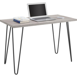Dorel Owen Grey Oak Retro Laptop Desk - Size: 67 x 100 x 49cm - Wilko - thumbnail 5