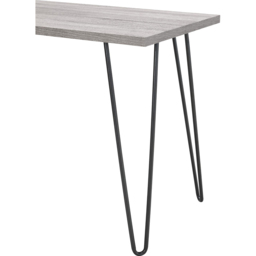 Dorel Owen Grey Oak Retro Laptop Desk - Size: 67 x 100 x 49cm - Wilko - thumbnail 7
