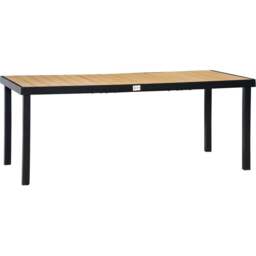 Outsunny Aluminium Frame 8 Seater Outdoor Dining Table Natural - Yellow - Wilko - thumbnail 3