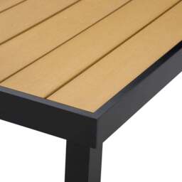 Outsunny Aluminium Frame 8 Seater Outdoor Dining Table Natural - Yellow - Wilko - thumbnail 4
