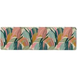Benjamin Tate Design Faux Wool Artistic Abstract Leaves Designer Runner Rug 235 x 68cm - Size: 235 x 68 x 1cm - Green - Wilko - thumbnail 1