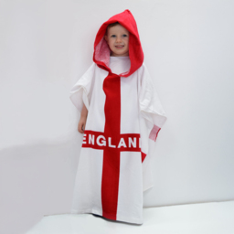 Rapport Home Multicoloured England St Georges Hooded Beach Towel - Wilko - thumbnail 3