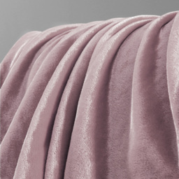 Velosso Mauve Flannel Faux Mink Throw 150 x 200cm - Size: 150 x 200 x 1cm - Wilko - thumbnail 4