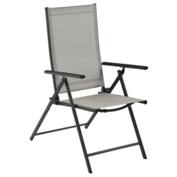Malay Outdoor Essentials Rio 5 Position Grey Garden Chair - Size: 1 Seater - Wilko - thumbnail 4